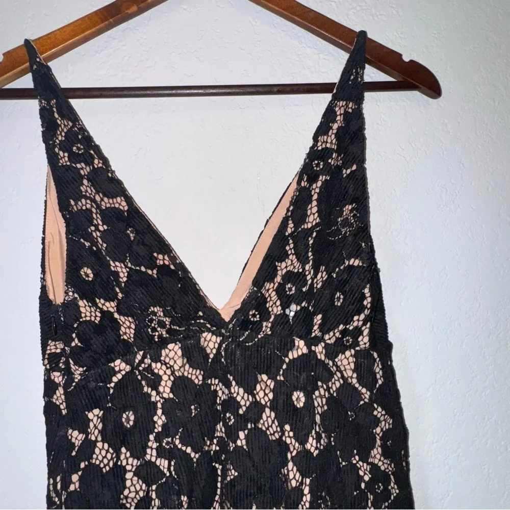 Free People Black Lace Chic Mini Dress - Picture 7 of 13